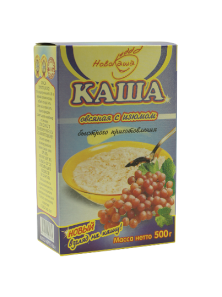 Каша Овсяная с Изюмом 500г/20 Гомель Каша Овсяная с Изюмом 500г/20 Гомель